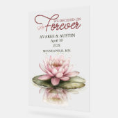 We Decided On Forever Wedding アクリルサイン (傾斜)