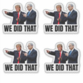 We Did That - Trump and Netanyahu シール (正面)