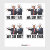 We Did That - Trump and Netanyahu シール (シート)