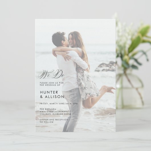 We Doの写真結婚招待状 招待状 (スタンド正面)