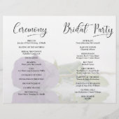 We Doアメジストパープルバラ&フォト結婚式 プログラム (裏面)