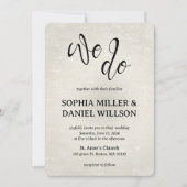 We Do水彩結婚式招待状 招待状 (正面)