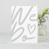 We Do白シンプル結婚式招待状カード シーズンカード (スタンド正面)