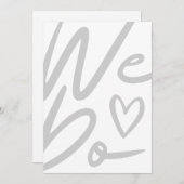 We Do白シンプル結婚式招待状カード シーズンカード (正面/裏面)