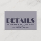 We Do – のモダン結婚詳細 エンクロージャーカード (正面)