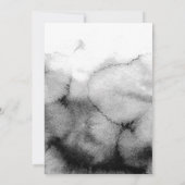 We Do シンプルBlack and White結婚's 招待状 (裏面)