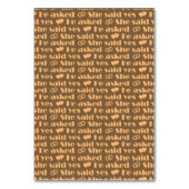 We Do – タイモダンポグラフィの表結婚番号 テーブルナンバー (裏面)