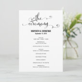 We Do モダンスクリプト結婚式 プログラム (スタンド正面)