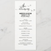 We Do モダンスクリプト結婚式 プログラム (正面)