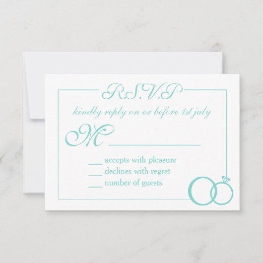 We Do 結婚's 出欠カード (正面)