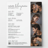 We Do - All In One BW - QR - 4枚の写真 – 結婚's フォトプラーク (正面)