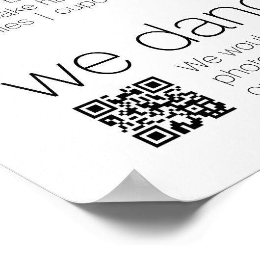 We Do - All In One BW - QR - 4枚の写真 – 結婚's ポスター (角)