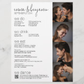 We Do - All In One BW - QR - 5写真のメ結婚ニュー レターヘッド (正面)