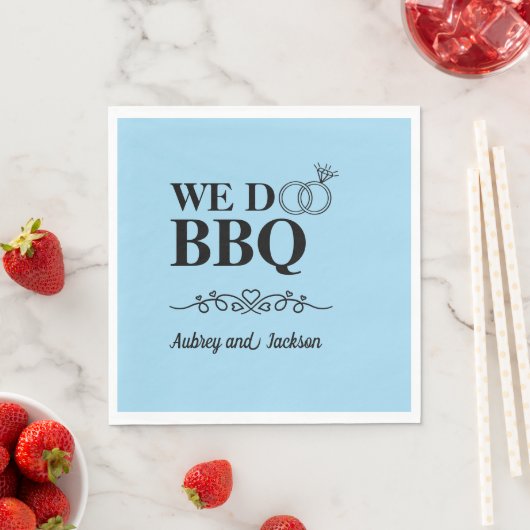 We Do BBQ婚約 スタンダードランチョンナプキン (インサイチュ)