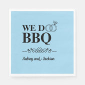 We Do BBQ婚約 スタンダードランチョンナプキン (正面)