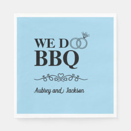 We Do BBQ婚約 スタンダードランチョンナプキン