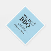 We Do BBQ婚約 スタンダードランチョンナプキン (角)