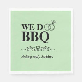 We Do BBQ婚約 スタンダードランチョンナプキン