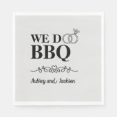 We Do BBQ婚約 スタンダードランチョンナプキン (正面)