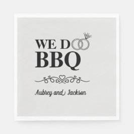 We Do BBQ婚約 スタンダードランチョンナプキン