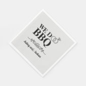We Do BBQ婚約 スタンダードランチョンナプキン (角)
