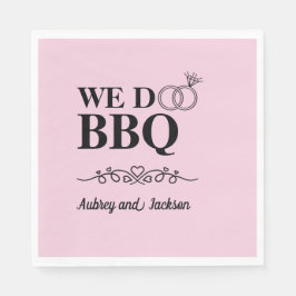 We Do BBQ婚約 スタンダードランチョンナプキン