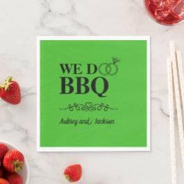 We Do BBQ婚約 スタンダードランチョンナプキン