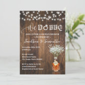 We do BBQ Couple Shower Whiskey Baby Breath 招待状 (スタンド正面)