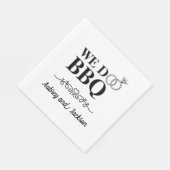 We Do BBQ Engagement スタンダードランチョンナプキン (角)