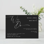 We Do Black & White 結婚's 招待状 (スタンド正面)