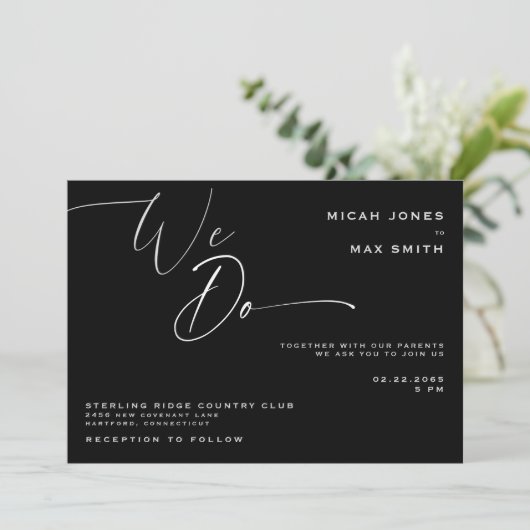 We Do Black & White 結婚's 招待状 (スタンド正面)