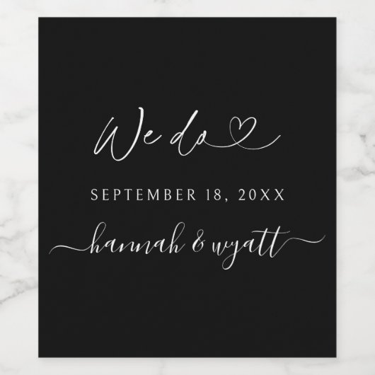 We Do Boho Wine Bottle Labels Wedding Decor ワインラベル (シングルラベル)
