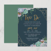 We Do Chic Botanical スタイリッシュs (We Do Chic Botanica インビテーションポストカード (正面/裏面)