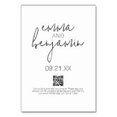 We Do Drink 食べ Dance -モダン 結婚 s テーブルナンバー (裏面)