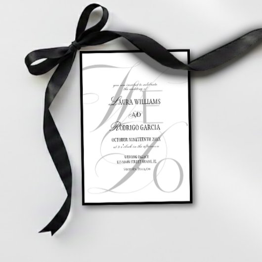 We Do Elegant Old Money Wedding 招待状