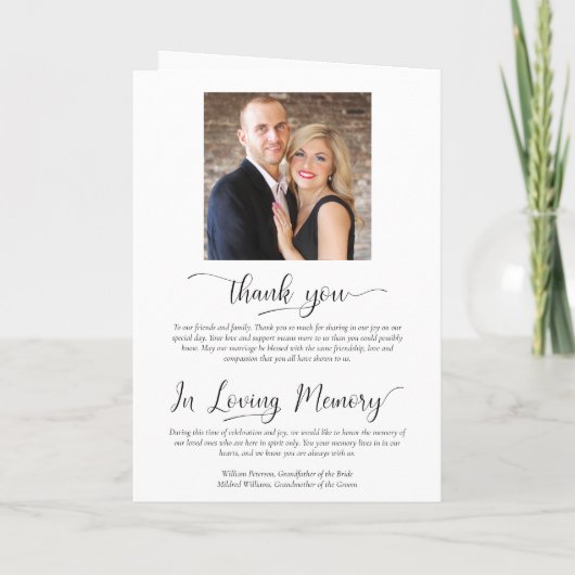 We Do Elegant Pale Blush Pink Rose Wedding プログラム (裏面)