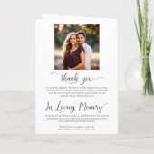 We Do Elegant Plum Purple Rose Modern Wedding プログラム (裏面)