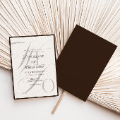 We Do Espresso Old Money Wedding Invitation 招待状