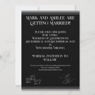 We Do Formal Save the Date セーブザデート