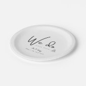We Do Love Cake Wedding Dessert Cake Plate ペーパープレート (アングル)