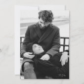 We Do Minimalist白黒ハート写真 セーブザデート (裏面)