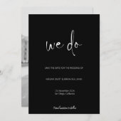 We Do Minimalist白黒写真 セーブザデート (正面/裏面)