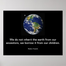 We do not Inherit the earth.