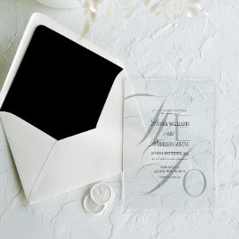 We Do Old Money Wedding Minimalist  アクリル招待状