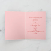We do, Red Heart Wedding Invitation Cards 招待状 (内部)