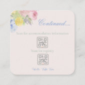 We Do Take Two Romantic invite or vow renewal エンクロージャーカード (裏面)