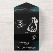 We Do Tuxedo Collection Rehearsal Dinner  オールインワン招待状 (外側)