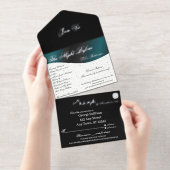 We Do Tuxedo Collection Rehearsal Dinner  オールインワン招待状 (切り取り部)