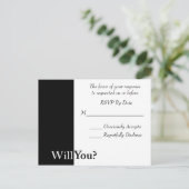 We Do Wedding RSVP Card インビテーションポストカード (スタンド正面)