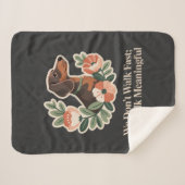 We Don’t Walk Fast; We Walk Meaningful シェルパブランケット (正面(横))